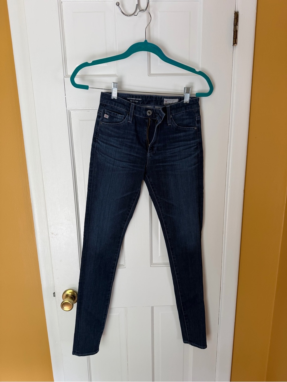 AG Adriano Goldschmied The Farrah Skinny Jeans Size 24 Dark Wash Stretch